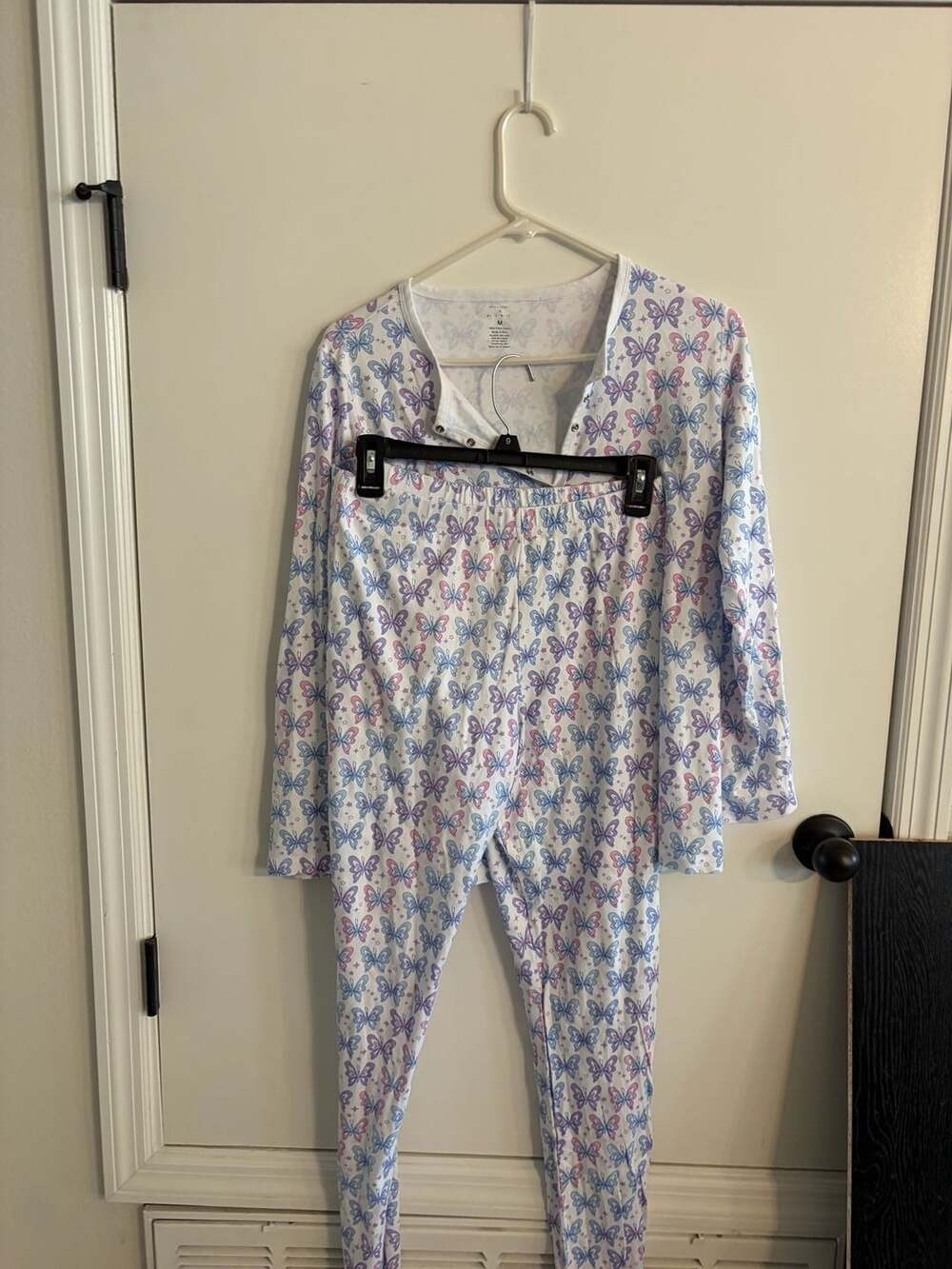 Roller Rabbit Moby Pajamas Size M Butterfly Print